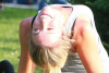 ‘Public Morals’ Actress Katrina Bowden Shows Off Her Flexibility On A Shoot in NYC