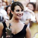 Lea Michele All Smiles At The Giffoni Film Festival in Italy; Is She Pregnant or Simply Needs to go on a Diet?