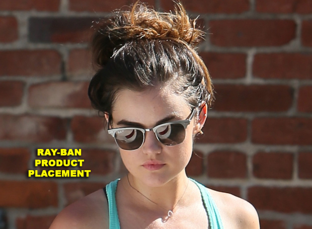 Lucy Hale seen leaving a gym