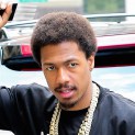 BREAKING! Nick Cannon Shows Off His Mini-Fro While Going Up A NYC Curb!
