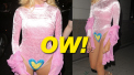 Pixie Lott Wears Pink Body Suit To Freedom Bar
