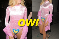 Pixie Lott Wears Pink Body Suit To Freedom Bar