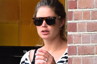 A Rare Appearance By Pregnant Doutzen Kroes in Amsterdamn