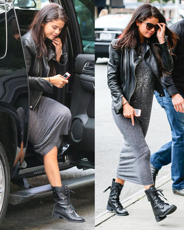 Selena Gomez Arriving At The Bowery Hotel