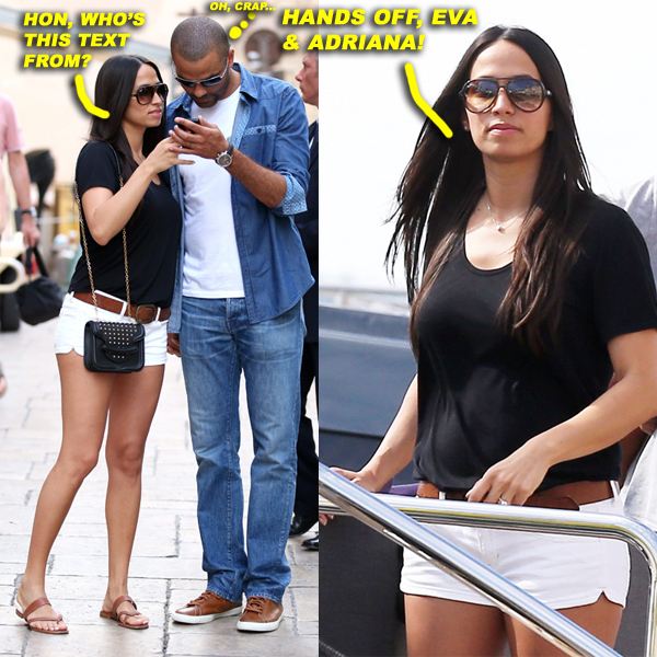 Tony Parker & Axelle Francine Vacation In Saint-Tropez