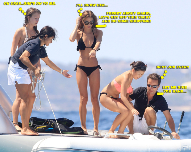 Exclusive... World Cup Hero Mario Gotze Vacations With Ann-Kathrin Brommel