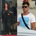 Mile High Club Members Zac Efron and Michelle Rodriguez Catch A Flight Out Of Sardinia