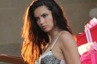 Adriana Lima Shoots A Victoria’s Secret Commercial in LA; Puts All Moms To Shame