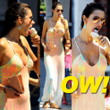 Alessandra Ambrosio Displays Sexy Ice Cream Licking Skills