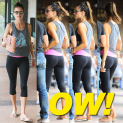 Alessandra Ambrosio Displays Her Tight Booty Workout Pants