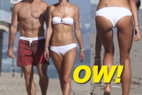 Alessandra Ambrosio And Family Enjoy A Day On The Beach
