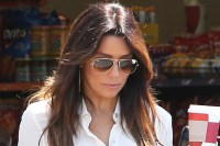 BREAKING! Eva Longoria Photographed Getting Into Her Tesla!