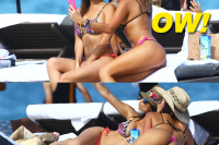 Karina Jelinek & Paz Cornu Show Off Their Bikini Bodies In Miami