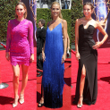 Keltie Knight, Heidi Klum, Renee Bargh at 2014 Creative Arts Emmy Awards