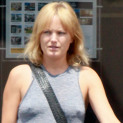Malin Akerman In Full-Hippie-Mode While Filling L.A. Parking Meter!