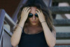 Pregnant Mila Kunis Photographed Going Down Curb in L.A.