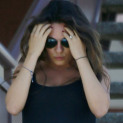 Pregnant Mila Kunis Photographed Going Down Curb inL.A.