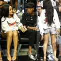 Rihanna Gets Leggy For The Summer Classic Charity Basketball Game