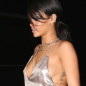 Rihanna Photographed Going Curb In Santa Monica