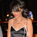 Rihanna Continues To Wear “Possibly Lingerie” Dresses Out In Public
