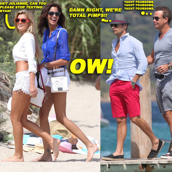 Ryan Seacrest & Shayna Taylor Lunch At Club 55