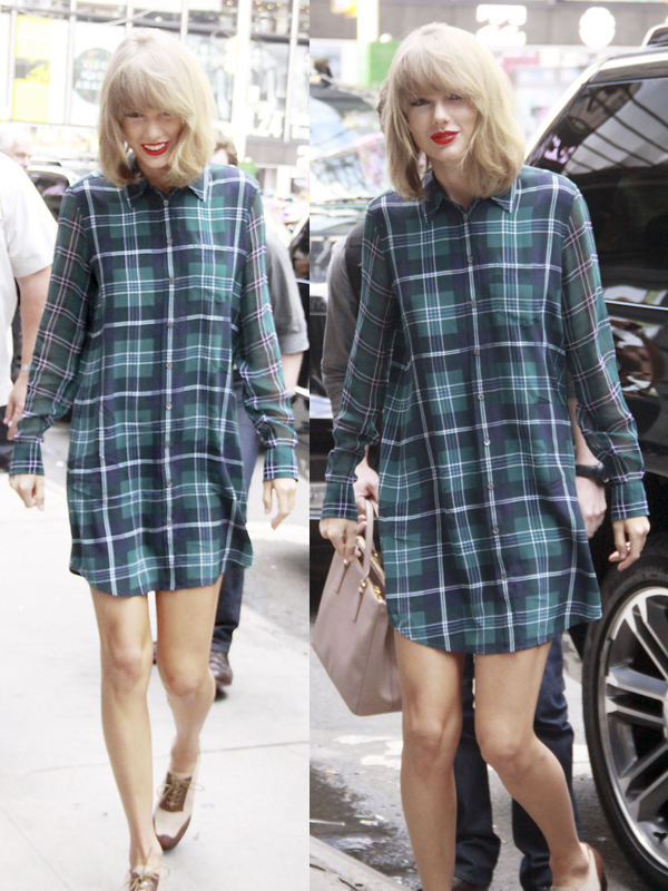 Exclusive - Taylor Swift  Greets Fans As She Makes Her Way Into Yahoo Offices