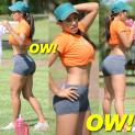 Andrea Calle Stretches Her Sexy Bod Before Working Out In Miami