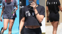 Ashley Tisdale & Vanessa Hudgens Visit WundaBar Pilates