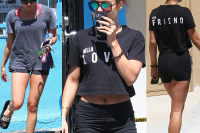 Ashley Tisdale & Vanessa Hudgens Visit WundaBar Pilates