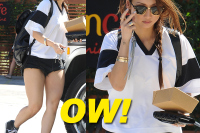 Brenda Song Rocks Short Denim Shorts Out In L.A.