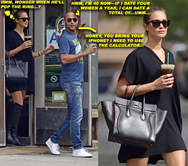 EXCLUSIVE: Derek Jeter takes in his first day of retirement by getting a coffee with girlfriend Hannah Davis