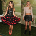 Jamie Chung vs. Jessica Hart at Alice + Olivia by Stacy Bendet
