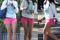 Jordana Brewster All Smiles Hitting The Gym In West Hollywood