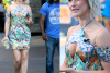 Julianne Hough Visits “Extra” at Universal Studios