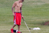 When Will Justin Bieber Run Out Of Money; Golfs Shirtless With Gold-Digger Dad
