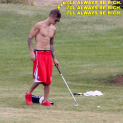 When Will Justin Bieber Run Out Of Money; Golfs Shirtless With Gold-Digger Dad