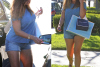 Kelly Brook Caught Walking On Grass in Los Angeles