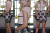 Kimberley Garner at Bernard Chandran for London Fashion Week