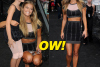 Nina Agdal at New York Fashion Week for Herve Leger by MaxAzria