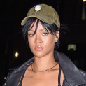 Rihanna Looking Very Serious While Hitting Up A NYC Recording Studio