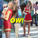 Sarah Hyland at “Modern Family” Films Their Halloween Episode