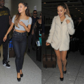 Ariana Grande Departs LAX and Arrives at Heathrow Airport