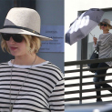 Jennifer Lawrence Shades Herself With A Middle-Finger Umbrella