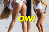 Jennifer Nicole Lee Doing A Photo Shoot On The Beach In Miami