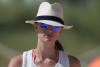 MIAMI: Julie Henderson Keeps A Low Profile While Catwalking Around The Beach