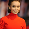 Lily Collins at ‘Love, Rosie’ World Premiere in London