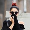 Vanessa Hudgens Continues To Be Annoying By Hiding Her Face From Papz