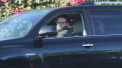 Seth Rogen Opting To Cruise Around With His Windows Down Inside A Toyota Highlander