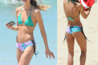 Sharni Vinson Spends Christmas Day On The Beach In Sydney