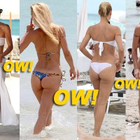 Swiss Hottie Michelle Hunziker: Miami Beach Bikini Weekend